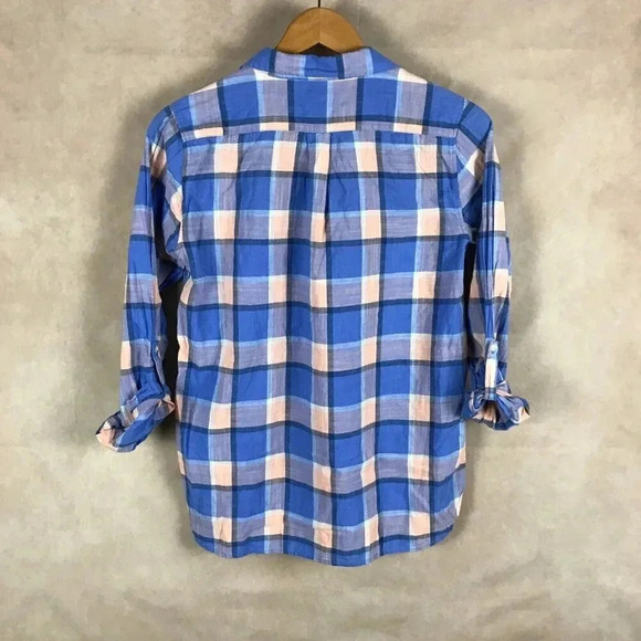 GAP Plaid Pop Over Shirt Size XS - Picture 4 of 7